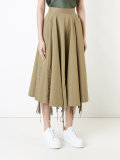 lace-up hem skirt