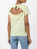 splatter print T-shirt