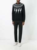 lightning bolt print sweatshirt