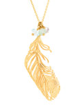 large peacock feather necklace 