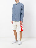 logo print shorts