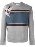 parrot print sweatshirt