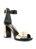 contrast heel sandals 