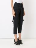 pinstripes cropped trousers