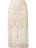 lace pencil skirt
