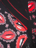 Lips Paisley流苏窄围巾