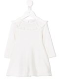 frilled knit dress