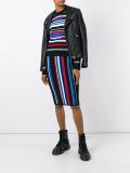 striped Medusa Head motif jumper