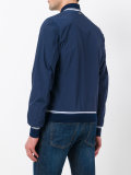 contrast trim bomber jacket