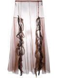 tulle full length high waist skirt