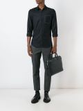 pocket print detail shirt