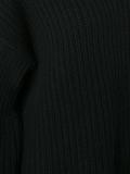 flared sleeves ribbed jumper
