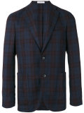 checked blazer