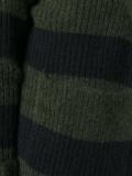 striped open cardi-coat