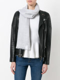 frayed trim scarf 