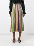 pleated midi skirt