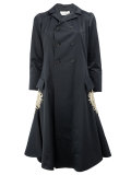 flared embroidered coat