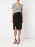 high-waisted pencil skirt