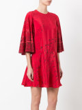 bird embroidered dress
