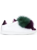 fur pom-pom sneakers 