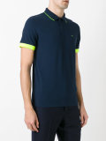 contrast polo shirt