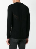 pointelle chevron jumper