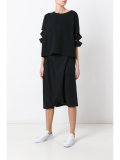 midi A-line skirt