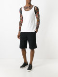 printed sheer top