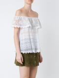 off-the-shoulder knit top