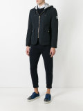 hooded quilted jacket 