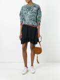 asymmetric ruffle hem skirt