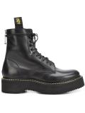 chunky sole lace-up boots