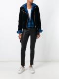 zip up biker jacket