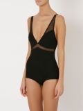 deep v-neck panelled body
