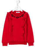 ruffled details sweatshirt 