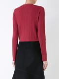 cropped ribbed jumper