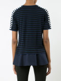 layered striped T-shirt