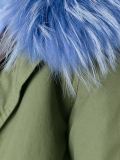 blue trim parka coat