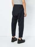 drop crotch cropped trousers