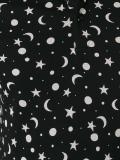 star and moon print polo shirt