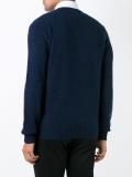 tonal block print sweater