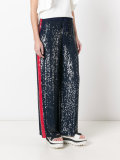 sequins flared trousers 