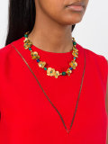 flower petal statement necklace