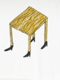 table with legs print sweatshhirt
