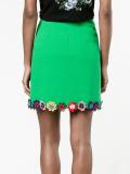 flower-embellished clovis skirt