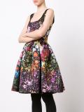 floral print flared dress