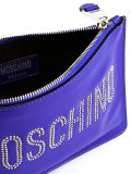 studded logo clutch