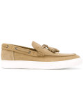 lace-up detail boat shoes