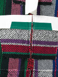 patchwork detail shirt dress