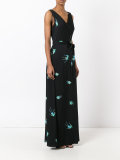 v-neck maxi dress